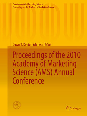 cover image of Proceedings of the 2010 Academy of Marketing Science (AMS) Annual Conference